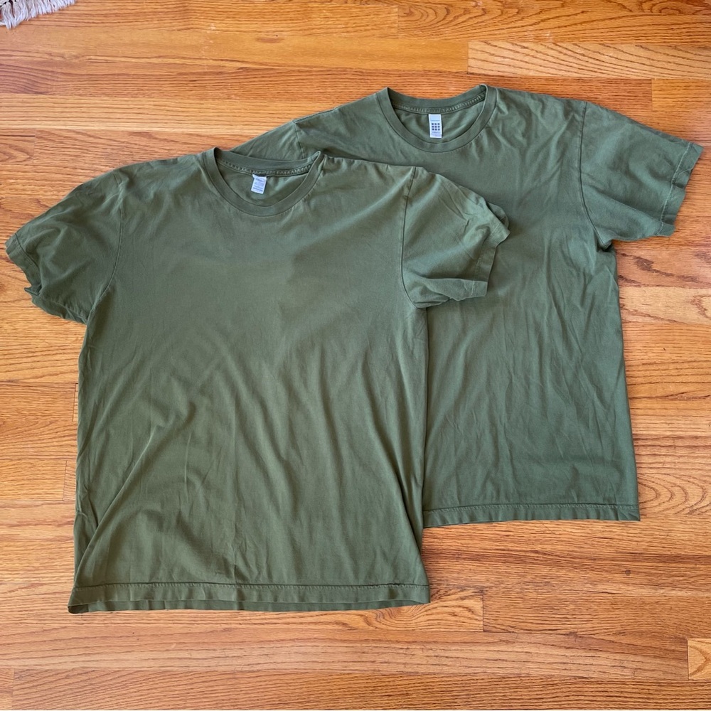 American Apparel Olive T-Shirts